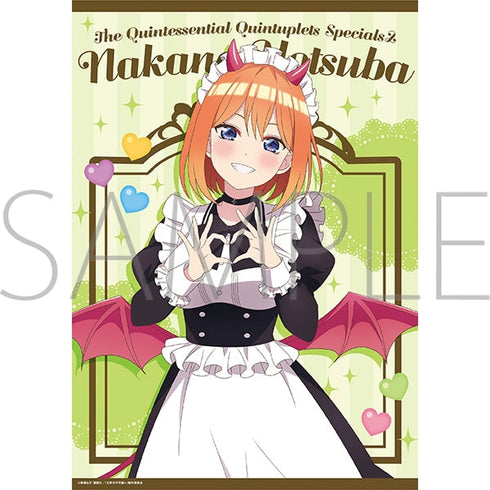 『五等分の花嫁*』クリアポスター/(小悪魔メイド)中野四葉